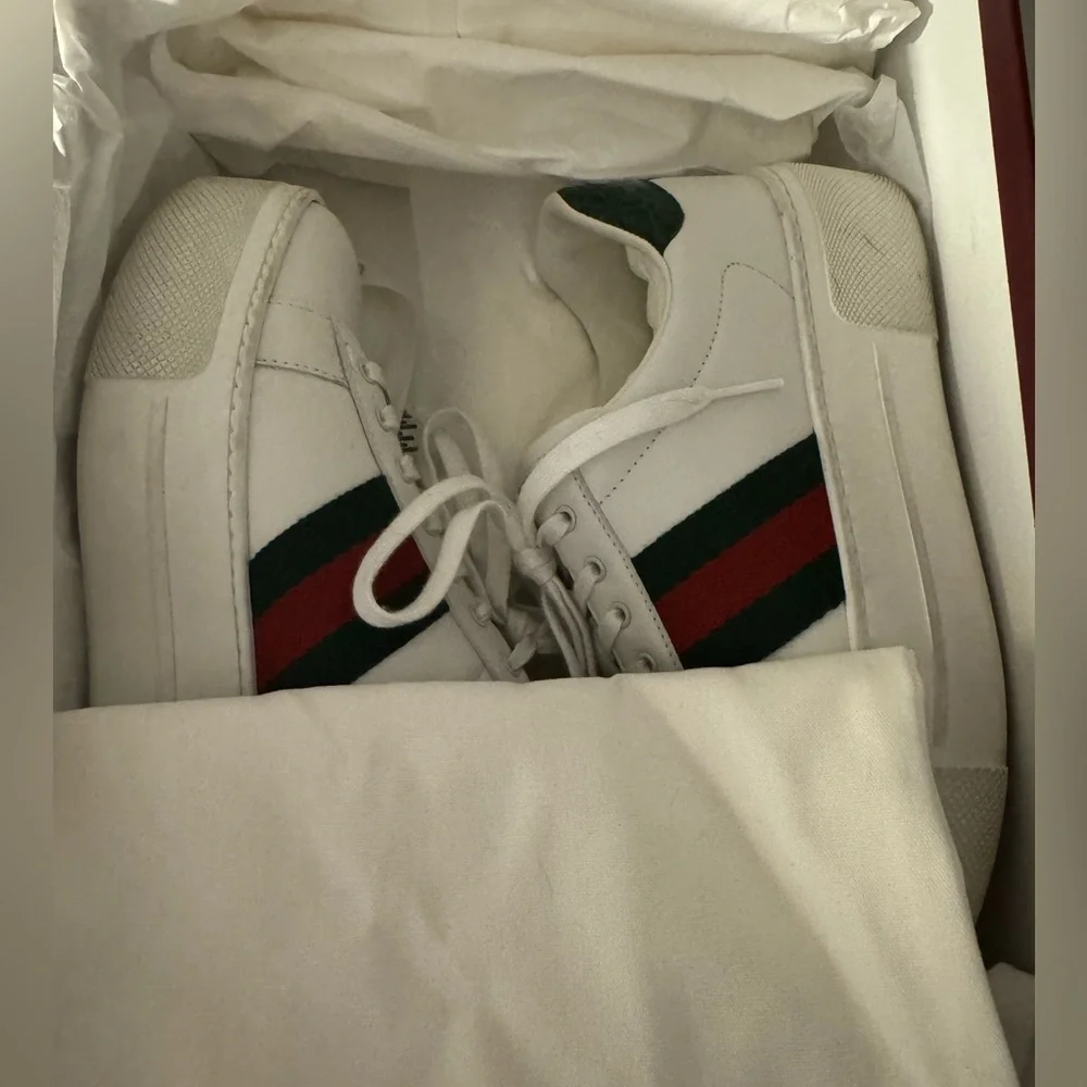 GUCCI Ace Women Platform Sneaker with Web - AUTHENTIC - Picture 3 of 14